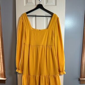 BCBG Golden Long Sleeve Dress